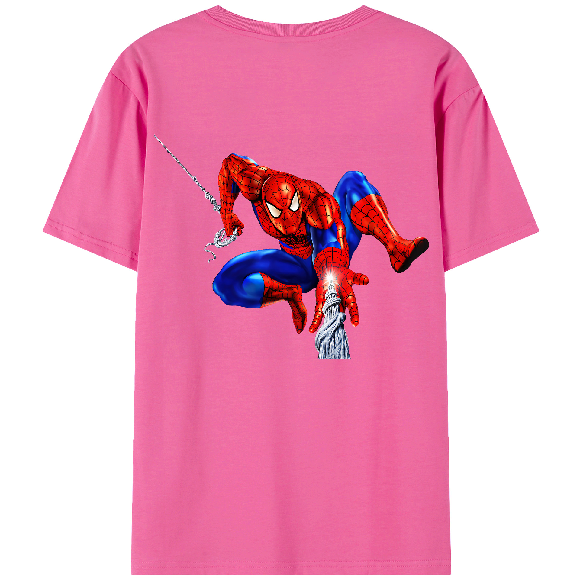 （画像用） Spider Man スパイダーマン レディース半袖Tシャツ(バックプリント)